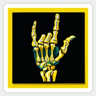 Skeleton Hand Sticker